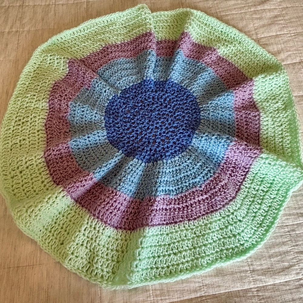 Handmade Multicolor Crochet Kids Blanket